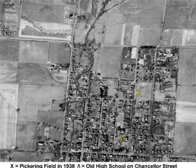 1930s 1928 Pickering Field in 1938 w text