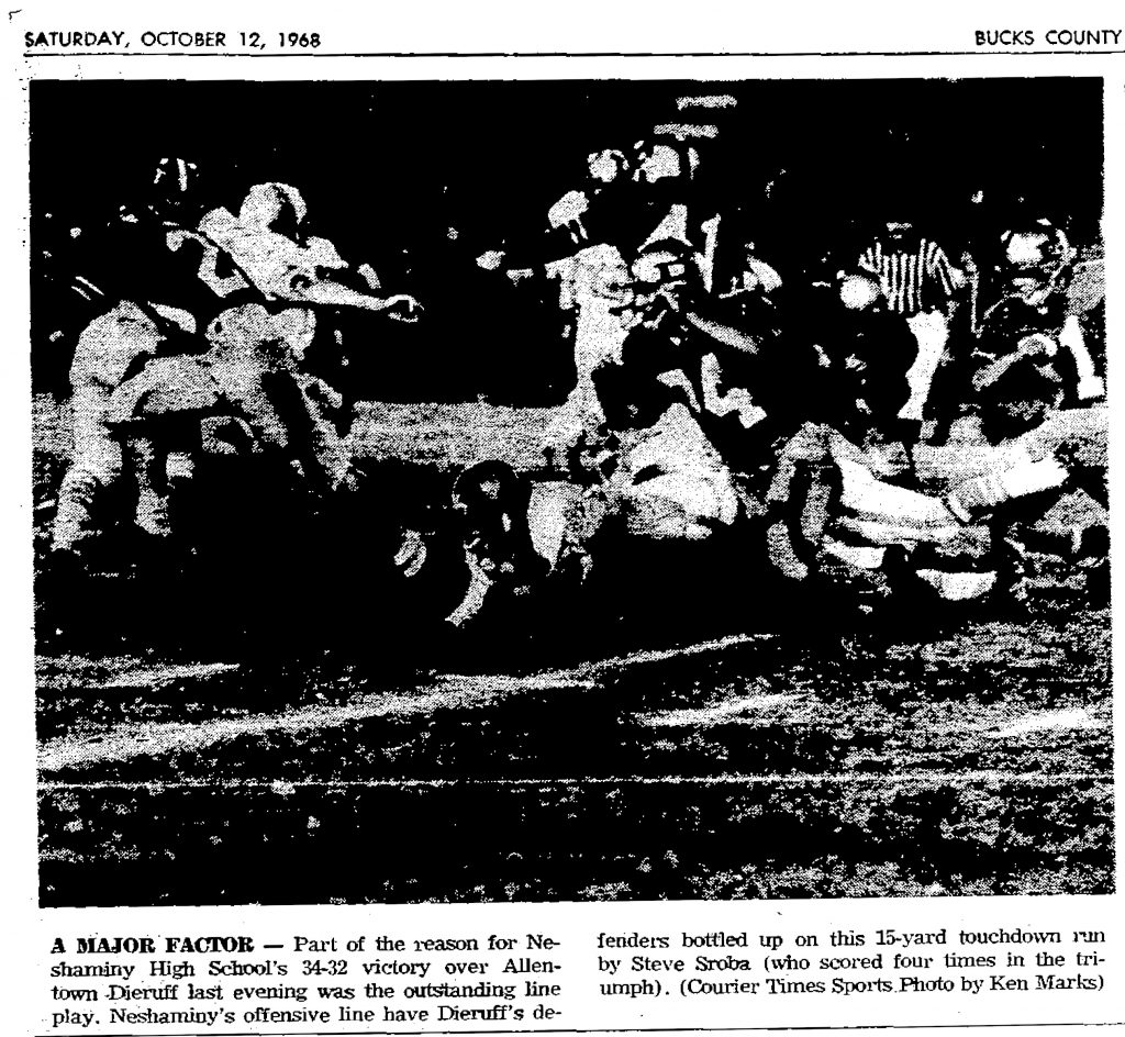 1968_10_12 Dieruff Courier game photo
