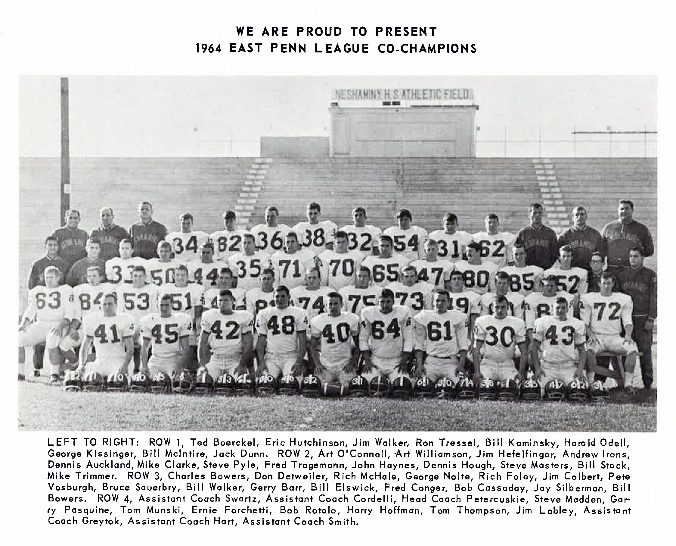 1964 Neshaminy Redskins 1964 Nehaminy Redskins