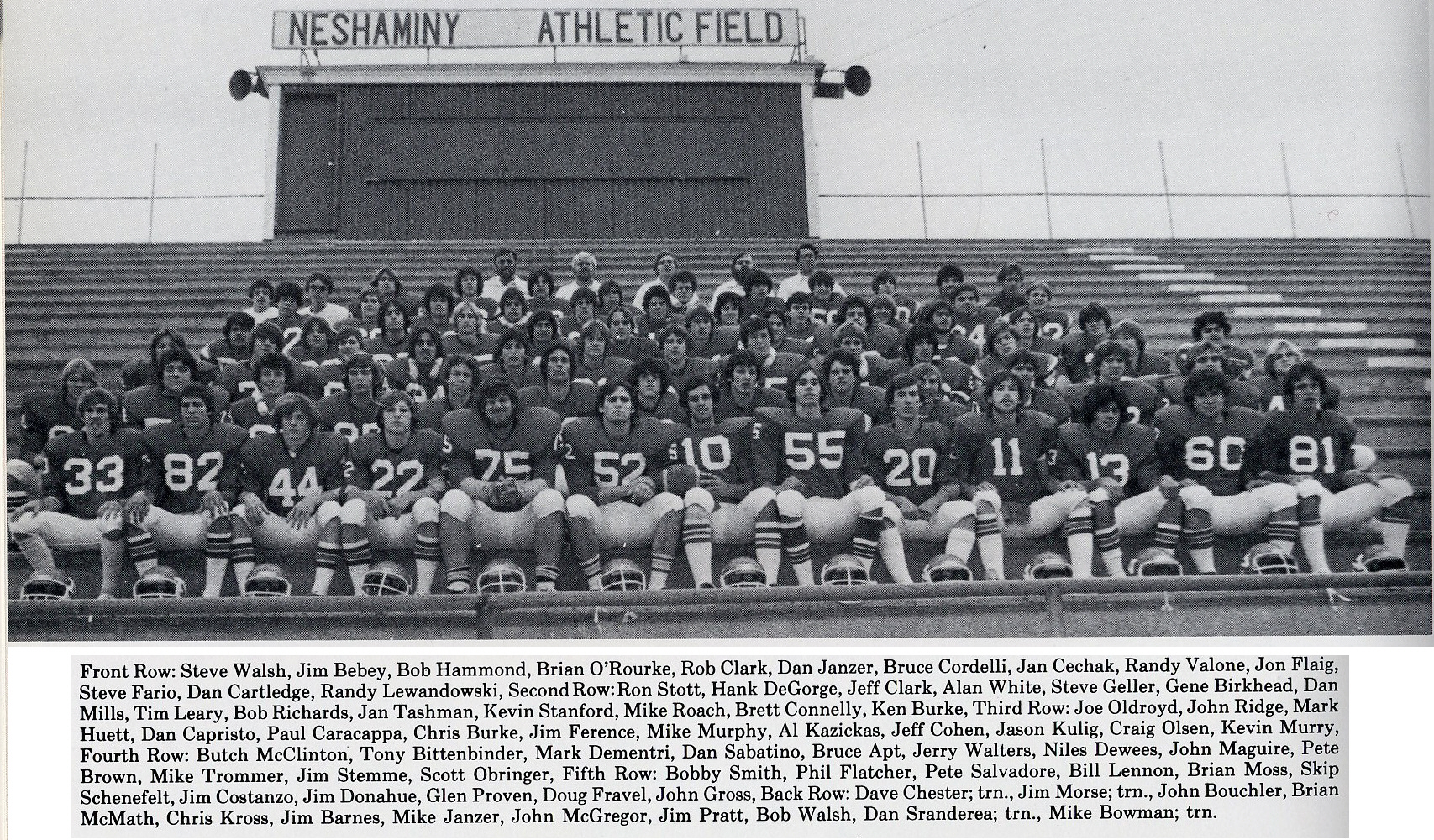 1978_team 1978 Neshaminy Redskins