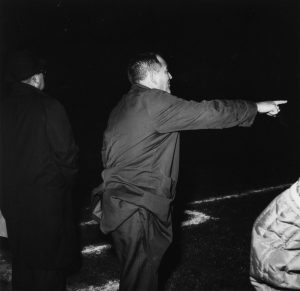 1965 Coach Swartz yells out commands during game time action