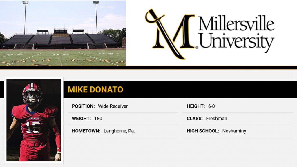 Class of 2021 Mike Donato Millersville University
