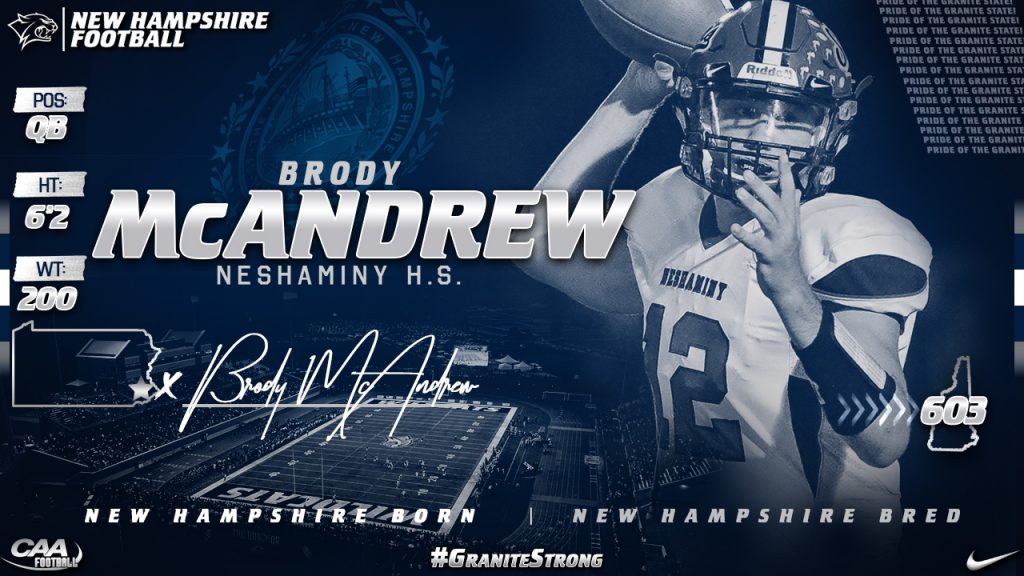 Class of 2020 Brody McAndrew UNH