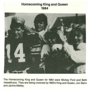 1984 Homecoming King and Queen