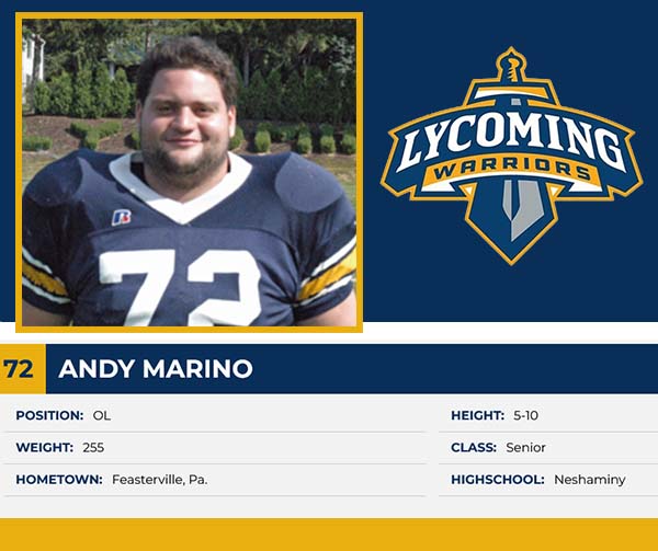Class of 2005 Andy Marino Lycoming College